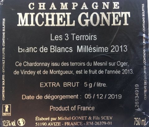 Champagne Michel Gonet Les 3 Terroirs